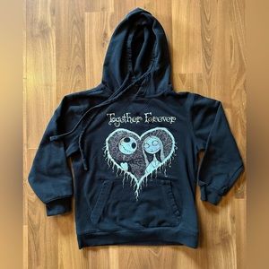 Nightmare Before Christmas Jack & Sally Together Forever sweatshirt size large
